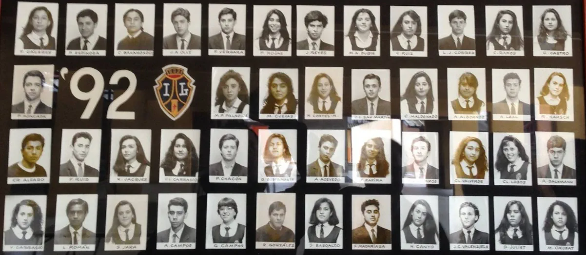 Cuadro con los retratos de la Generación '92